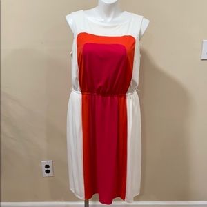 Pink and orange dress